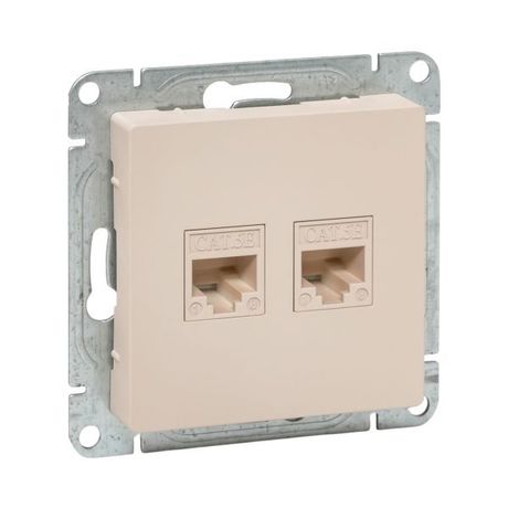 Механизм розетки RJ45 (cat5), кремовый Эпика |UP1-SOI-RJ45-5| EKF EKF арт. UP1-SOI-RJ45-5