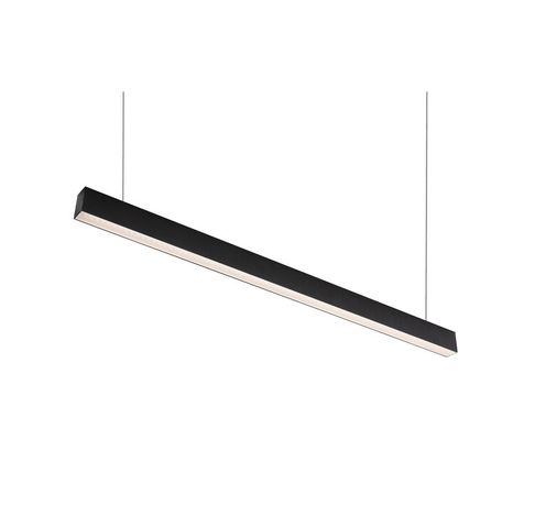 Светильник линейный подвесной DK9303-BK 72W 3000mm 3000K, черный | DENKIRS