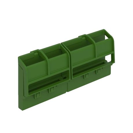 Держатель шинный FRAME 162мм 4 сегмента до 20 полюсов (для всех щитков) зел. DKC F08GGHU1 ДКС