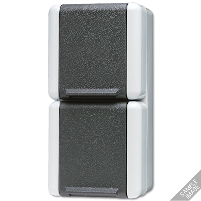 Двойная горизонтальная SCHUKO-розетка 16A 250V~ для накладного монтажа IP44| 8220W |Jung