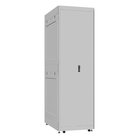 Шкаф серверный 42U 800х1200 передняя дверь: двустворчатая глухой металл IP51. задняя боковые панели: металл. цвет: серый RAL7035 - EX 8242.7551 SYSMATRIX