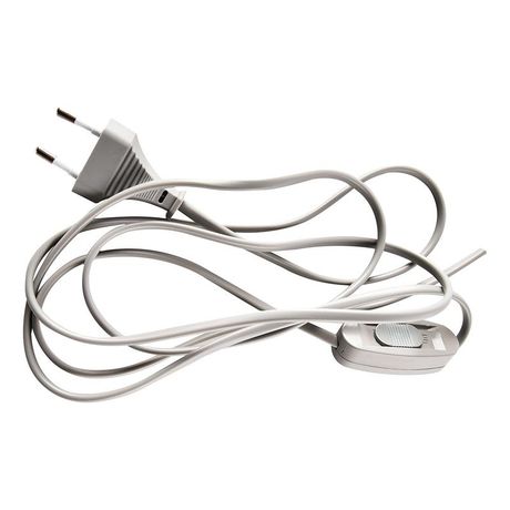 Сетевой шнур с выключателем 230V 1,9м серый KF-HK-1-2 | 51040 FERON