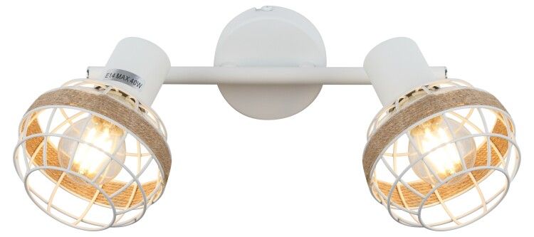 Светильник настенно-потолочный спот Anselma 7034-702 2 x E14 40 Вт поворотный | Б0051975 Rivoli ЭРА