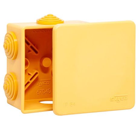 Коробка распределительная Тусо для о/п, 85х85х40мм (оранж)не распр.горение | 67040НГ Рувинил TYCO