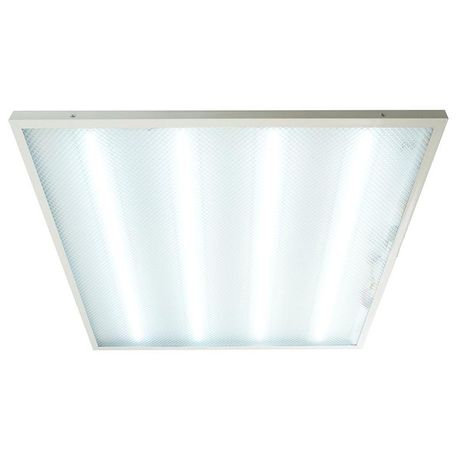 Светильник светодиодный ДВО-40w 595х595х19 6400К 3100Лм c блоком аварийного питания 1ч призма IP40 - AL2119 51162 FERON