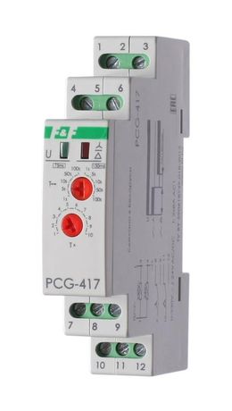 Реле времени PCG-417 (звезда-треугольник для пуска электродвиг. 230В 2х8А 2НО IP20 монтаж на DIN-рейке) F&F EA02.001.020 Евроавтоматика