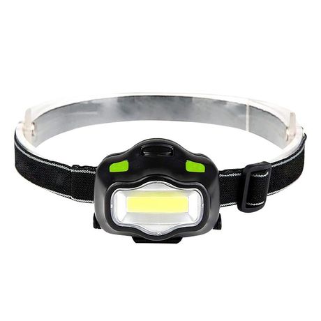 Фонарь светодиодный налобный 3 Вт 180 лм Черный IP42 на батарейках 3xААА GFL Gauss - GF308