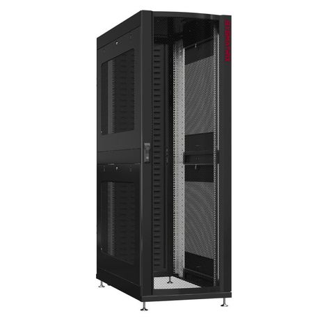 Шкаф серверный 42U 600х1070 передняя дверь: одностворчатая перфорированная IP20. задняя протект IP41. боковые панели: перфорированные. цвет: черный RAL9005 - NS 6142.9362 SYSMATRIX