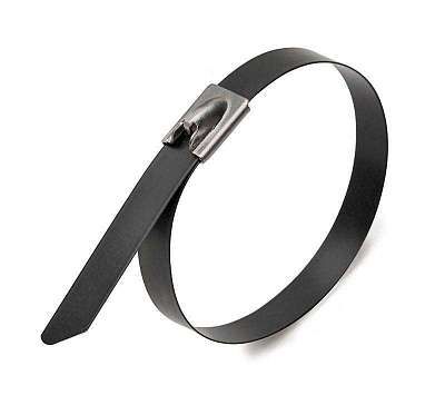 Хомут стальной с полимерным покрытием 152х4.6 (уп.50шт) Rexant 07-0158-5 MEET