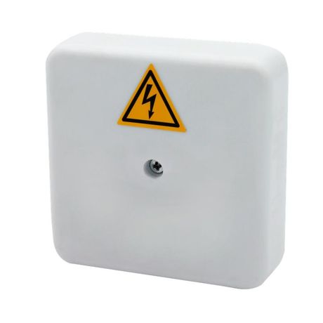 Коробка распределительная огнестойкая 75х75х20мм IP41 КРОПС-П0 FRJB-KM-P0-4-02-КРОПС-IP41 для кабелей до 4кв.мм 2 клеммы КМ KR0002 КМ-Профиль