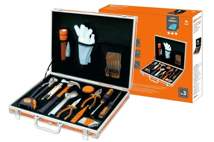 Набор инструментов универсальный №3, 29 позиций, CR-V сталь "Алмаз" | SQ1014-0103 TDM