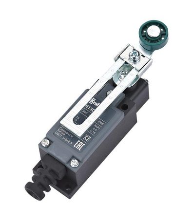 Выключатель концевой 1НО1НЗ ролик. рычаг регулир. длины из термопласта пласт. DEKraft 34013DEK APC