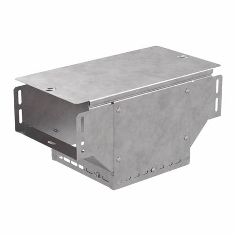 Ответвитель для лотка Т-образн. 200х100 верт. с крышкой Стандарт Промрукав PR16.0964 Строитель