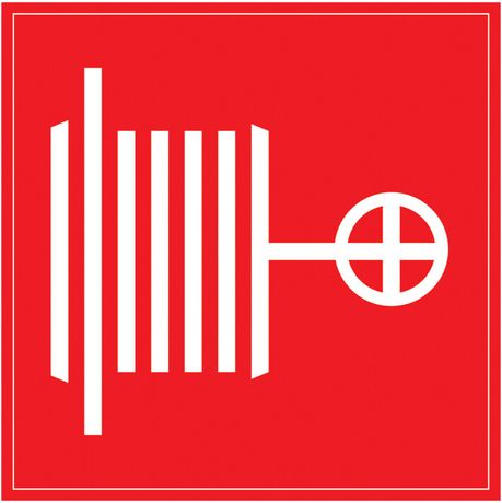 Самоклеящаяся этикетка: 150х150 мм, "Пожарный кран" | YPC10-POGKR-5-010 IEK