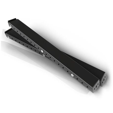 Комплект для крепления монтажной стойки к стене. черный RAL9005 (8431s) - RM 4080.900 SYSMATRIX