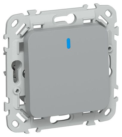 Выключатель проходной 1-кл. СП FLITE ВС61-1-1-ФлС 10А с индикацией механизм сер. IEK FI-V12-1-10-1-K03 IEK арт. FI-V12-1-10-1-K03