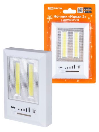 Ночник "Идеал 2", 3 Вт, 4хААА, диммер, магнит, | SQ0357-0126 TDM