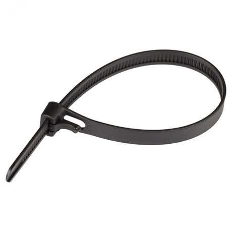 Стяжка многоразовая нейлоновая PRM 7,5х200мм черная (50 шт.) - 88262 Европартнер