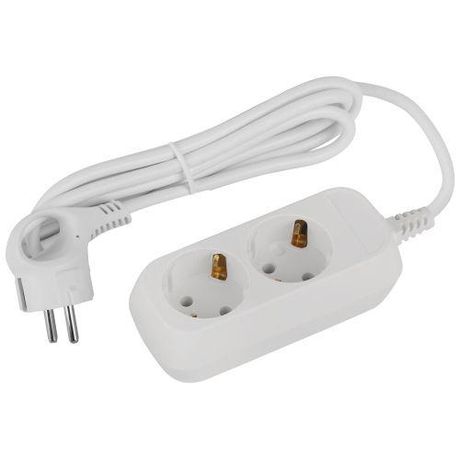 Удлинитель электрический ЭРА UDL-16-215-E Greenline 2 розетки с заземлением 1,5м ПВС 3x1мм2 | Б0065079