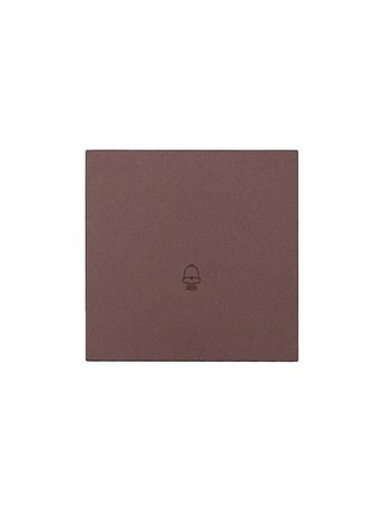 Кнопка звонка СП ZIMA IP20 безвинт. зажим шоколад LEZARD 704-7388-103QC