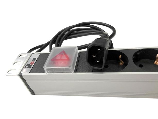 Блок розеток Rem-10 с выкл. 12 IEC 60320 C13 10А алюм. 19дюйм шнур 1.8м C14 R-10-12C13-V-440-1.8 Rem 1826450
