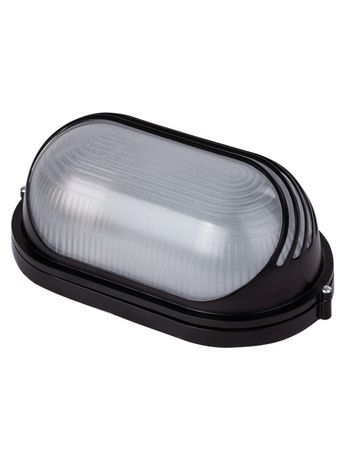 Светильник пылевлагозащищенный под лампу для ЖКХ НПБ1207 черный/овал ресничка 100Вт IP54 | SQ0303-0058 TDM