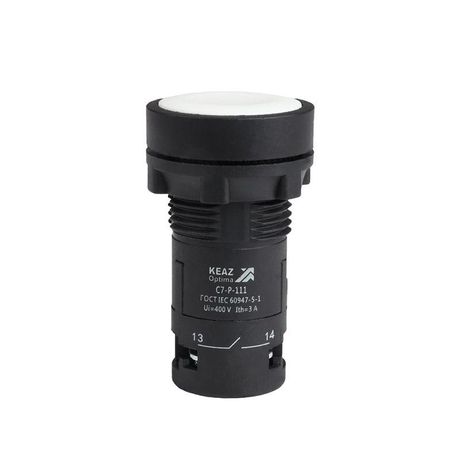 Кнопка OptiSignal Compact D22 C7-P-111 белая 1НО+1НЗ XB7NA15 | 362048 КЭАЗ 362042