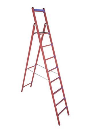 Стремянка диэлектрическая ССД-2.5 Евро с симметричной опорой стеклопластик. Антиток Д289515 Диэлектрик