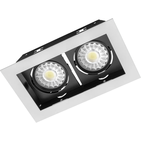 Рамка карданная двойная UGR/R белая/черная | 2902000100 Световые Технологии