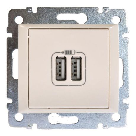 Розетка USB 2-м СП Valena механизм сл. кость (DIY-упак.) Leg 694372 Legrand