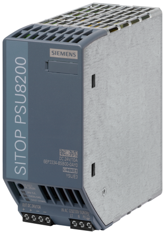 Блок питания регулируемый SITOP PSU8200 24В/10А вход AC 120/230В выход DC Siemens 6EP33348SB000AY0