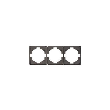 Рамка ROUND 3-постовая титан | KR-78-0753-2 Kranz