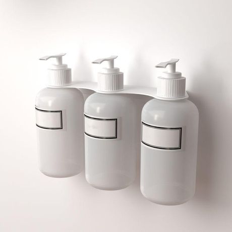 Держатель дозатора для жидкого мыла и шампуней на 3 флакона настенный бел. Rexant 38-0702 MEET