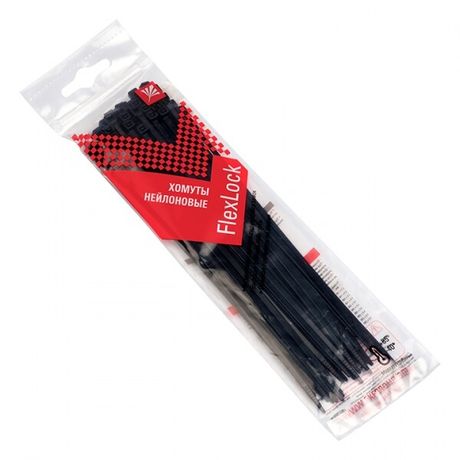 Хомут P6.6 3.6x200 FlexLock стандартный черн. (уп.50шт) PROxima EKF plc-fl-ctsb-3.6x200-r