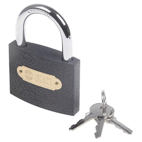 Замок навесной серия «Чугун» 75 мм ЧЕТЫРЕ СЕЗОНА | 79-0007 SDS MEET