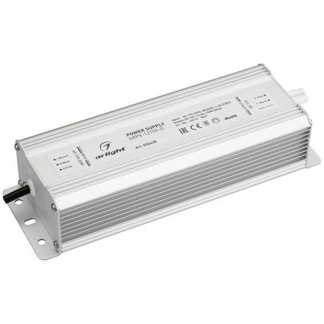 Блок питания ARPV-12150-D (12V, 12.5A, 150W) (Arlight, IP67 Металл, 3 года) | 026435 Arlight