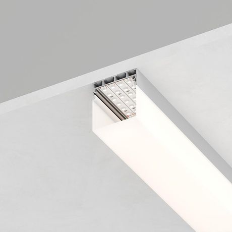 Профиль накладной 42х45мм, алюминиевый, серебро, 2м, CAB268 (в комплекте 2 заглушки) FERON | 48120