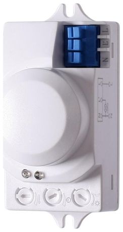 Датчик движения микроволновый DRM-01 5А IP20 1NO 230В AC макс. дальность 1-10м 360град. накладной монтаж на плоскость бел. F&F EA01.007.001 Евроавтоматика