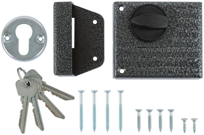 Замок накладной Зенит ЗН1-2 серебр. 66941