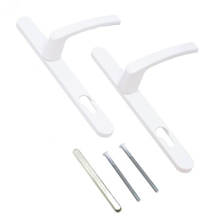 Комплект ручек ЛДМ FURAL 85.70.25.02.9016 бел. с пружин. м/о 85 под пальчики - 13437 ПТК