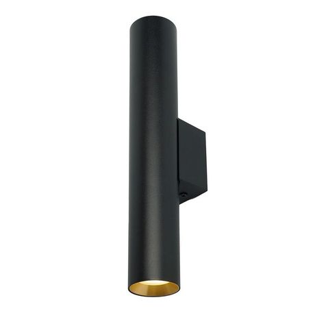 Светильник ДБО 2хGU10 MR11 вверх/вниз без ламп черный,золото - 51383 FERON