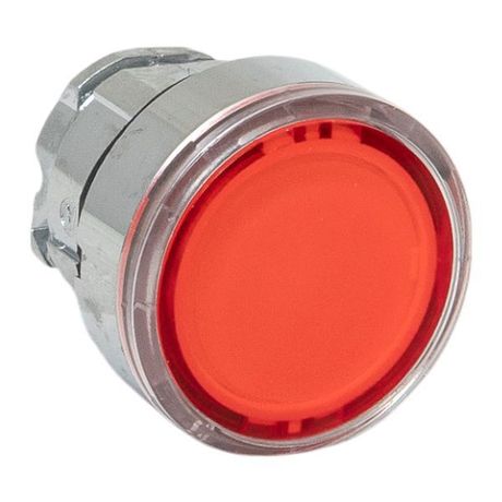 Исполнительный механизм кнопки XB4 красный плоский возвратный без фиксации, с подсветкой IP65 - XB4BW-R-65 EKF