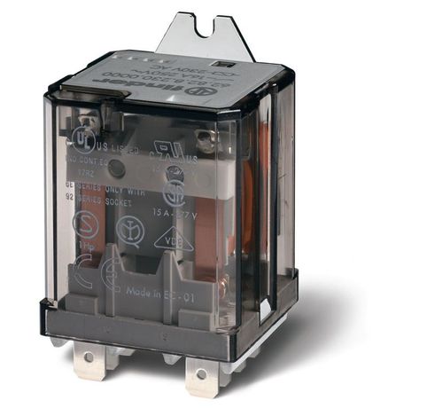 Силовое электромеханическое реле; монтаж в наконечники Faston 250 (6.3х0.8мм); 3CO 16A; контакты AgCdO; катушка 24В AC | 628380240030 Finder 62.83.8.024.0030