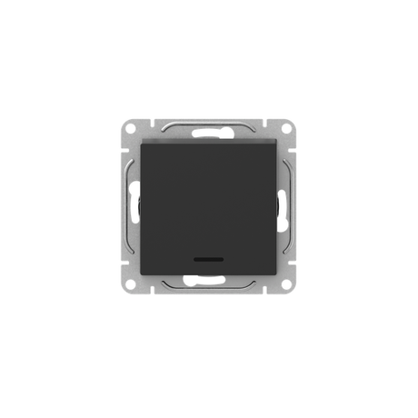 Выключатель 1-кл. СП Эпика с подсветкой механизм черн. EKF UP1-SWB-14