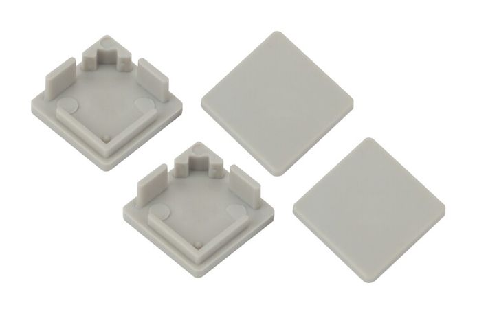 Набор заглушек для профиля CAB280, 4 глухие квадратные (500/24000) ЭРА - Б0039453