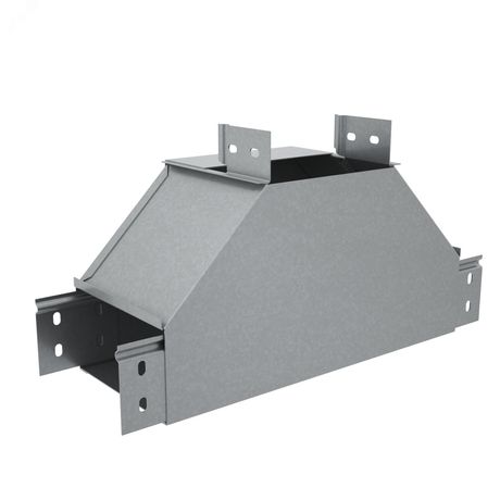 Т-отвод вертикальный 100х500 мм вверх c разворотом трассы на 90 гр. ПЛЮС INOX304 - TDNplus90-100-500 КМ-Профиль PL6289