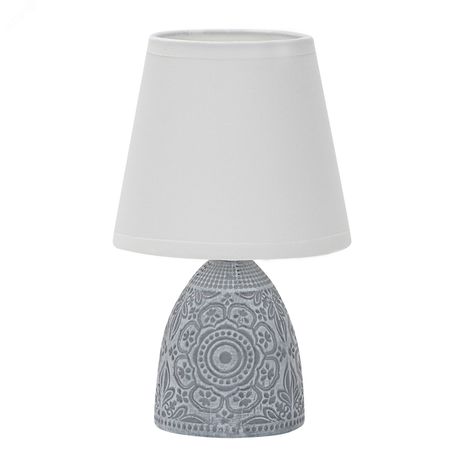 Светильник настольный декоративный под лампу Е14 40W Механический выключатель Темно-серый UML-B301 E14 DARK GREY - UL-00010750 Uniel