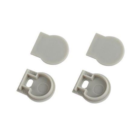 Набор заглушек 1520-3 для профиля 1520 2шт глухие с отверстием | Б0062799 ЭРА