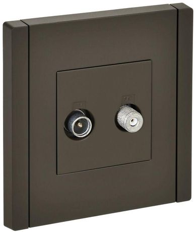 Розетка 2-м TV+SAT FORTE&PIANO FP338 сер. IEK FP-AF20-O-K03