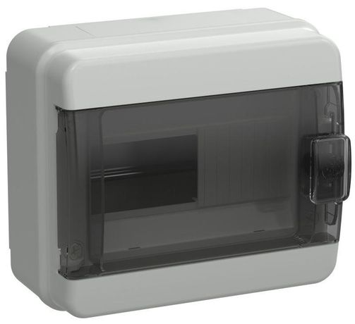 Корпус пластиковый навесной на 8 модулей КМПн-8 IP65 TEKFOR черная прозрачная дверь - TF5-KP72-N-08-65-K03-K02 IEK